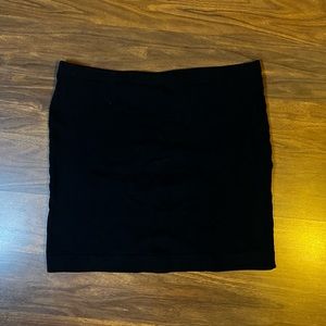 Basic black mini skirt